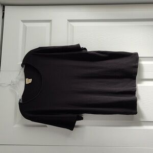 LL Bean - Black Pima Cotton Short-Sleeve T-Shirt - Plus Size - 1X - EUC